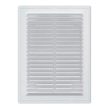 Решетка вентиляционная пластик, разъемная, 150х200 мм, с сеткой, ERA