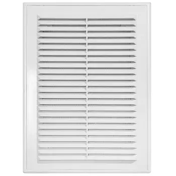 Решетка вентиляционная пластик, разъемная, 210х210 мм, с сеткой, Viento, 2121ВР