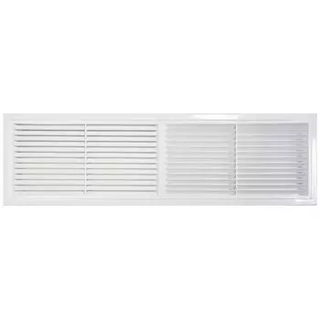 Решетка вентиляционная пластик, разъемная, 450х130 мм, наклонные жалюзи, Viento, 4513РД