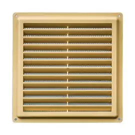 Решетка вентиляционная пластик, разъемная, 240х180 мм, с сеткой, бежевая, Event, Э1825РБЖ