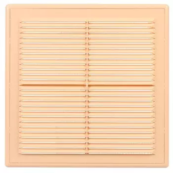 Решетка вентиляционная разъемная, 249х249 мм, с сеткой, бежевая, Event, 2525Р