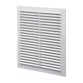 Решетка вентиляционная пластик, 194х287 мм, с сеткой, Event, П1929С