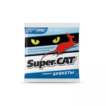 Родентицид Super-CAT, Avgust, от грызунов, брикет, 48 г