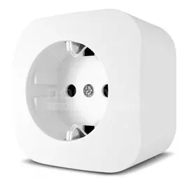 Розетка открытой установки одноместная Quel Flos 4202-0100-00104, с заземлением белая