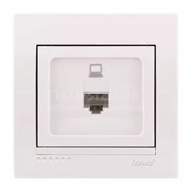 Розетка сетевая скрытой установки Lezard Deriy 702-0202-139 белая