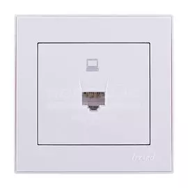 Розетка сетевая скрытой установки Lezard Rain 703-0202-139 белая