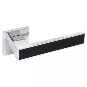 Ручка дверная Аллюр, ЛАНА CP/BL (86215), 13 795, хром, черная