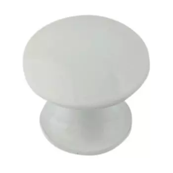 Ручка-кнопка мебельная Trodos, ZY-84, белая, 303039