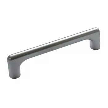 Ручка-скоба мебельная Trodos, 8018, 96мм, ЦАМ, серебро, 303585