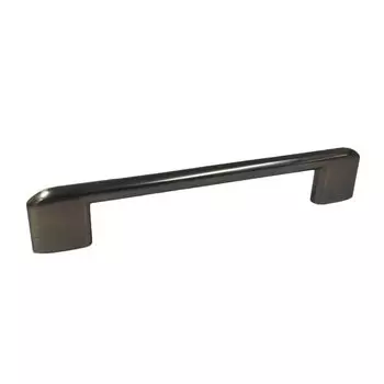Ручка-скоба мебельная Trodos, 8653, 128 мм, ЦАМ, черный никель, 303710