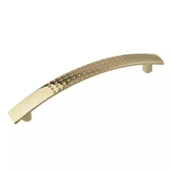 Ручка-скоба мебельная Trodos, ZY-9А, 128мм, ЦАМ, золото, 303195