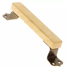 Ручка-скоба мебельная Секрет-Киров, РСД-150, 3018, с деревянной накладкой, 200х32х22мм