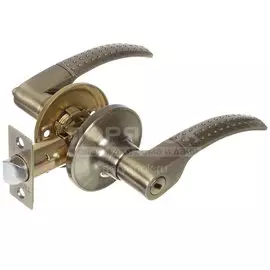 Защелка Trodos, ЗВ6-03, 204213, с фиксатором, бронза, алюминий