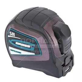 Рулетка 5 м, лента нейлон, 25 мм, автостоп, двухсторонний зацеп, Gross, Doppelhaken, 31124