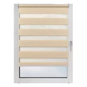 Рулонная штора Day&Night, 160х60 см, экрю, 7202749