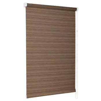 Рулонная штора Маракеш, 170х48 см, ширина крепления 52 см, орех, Delfa, СРШ-01М-2302