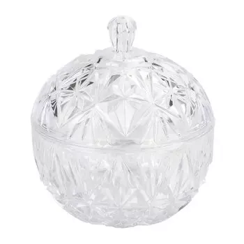 Сахарница 350 мл, пластик, прозрачная, Альтернатива, Шарм, М7333