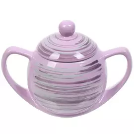 Сахарница 400 мл, керамика, лиловая, Борисовская керамика, Лаванда Элегант, ЛАВ00014141