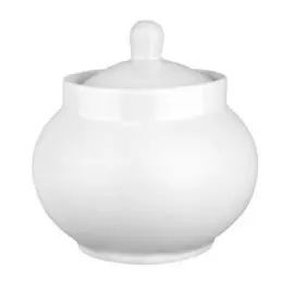 Сахарница 500 мл, фарфор, белая, Дулевский фарфор, Рубин, 039522