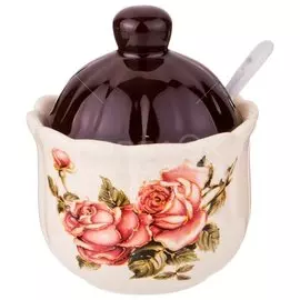 Сахарница керамическая, 280 мл, Корейская роза 358-1318