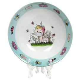 Салатник детский керамика, Единорог, 350 мл, 15 см, Daniks, C518
