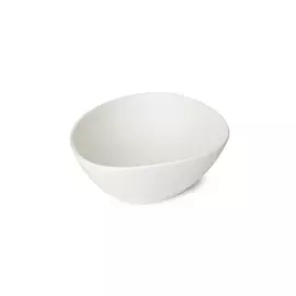 Салатник фарфор, овальный, 16 см, Rock White, Domenik, DM8014, белый