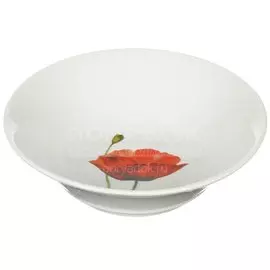 Салатник фарфор, круглый, 1.15 л, Алый мак, Добрушский фарфоровый завод, 5С0027