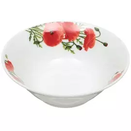 Салатник фарфоровый, 125 мм, Маки круглый с5-8896