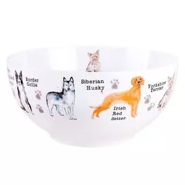 Салатник фарфоровый, 140 мм, Dogs NB202B