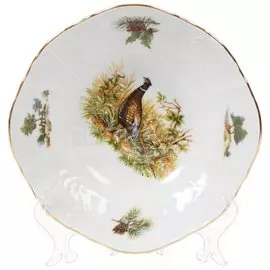 Салатник фарфор, круглый, 16 см, Охотничьи сюжеты Фазан, Bernadotte, P1750675JQZU001011