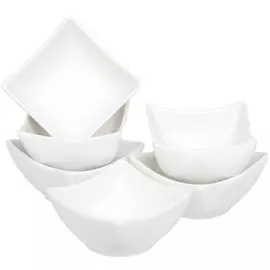 Салатник керамика, квадратный, 6 шт, 10х10 см, 0.12 л, Квадрат, Y6-2524