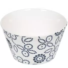 Салатник керамика, круглый, 13 см, Синие цветы, Y4-3059