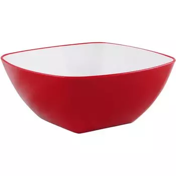 Салатник пластик, квадратный, 0.7 л, Duo, Полимербыт, 433460099