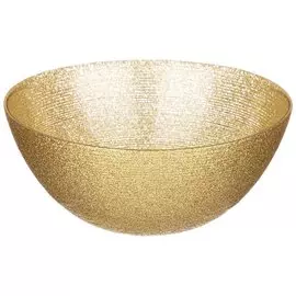Салатник стекло, кругл, 15 см, Miracle, Gold shiny, 339-386