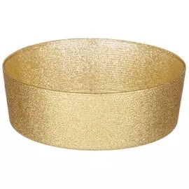 Салатник стекло, кругл, 16*5 см, Miracle, Gold shiny, 339-387