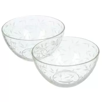 Салатник стекло, круглый, 2 шт, 16 см, Весна, Glasstar, G33_1449_1