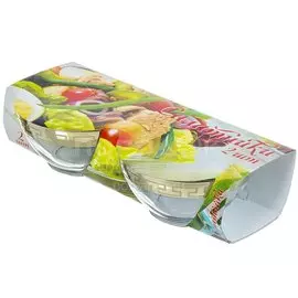 Салатник стекло, круглый, 2 шт, 16 см, Нэро, GN1425/02