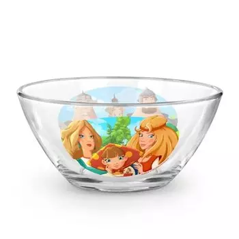 Салатник стекло, Три Богатыря, 13 см, 310859