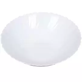 Салатник стеклокерамика, круглый, 19х5 см, 0.7 л, Белый, Daniks, LHDW 75, белый