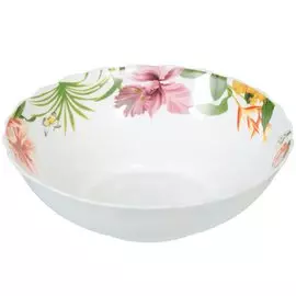 Салатник стеклокерамика, круглый, 20 см, 0.9 л, Тропикана, Daniks, HW80