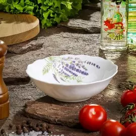 Салатник стеклокерамика, круглый, 15 см, 0.5 л, Лаванда, Daniks, HW60/MFK08272