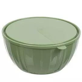 Салатник пластик, круглый, 2.8 л, с крышкой, Vanilla, Sugar&amp;Spice, SE186711050, фисташка