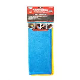 Салфетка автомобильная микрофибра, 2 шт, 35 х 40 см, AV-018002