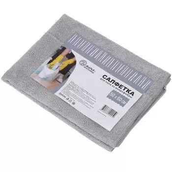 Салфетка бытовая для пола, микрофибра, 60х50 см, Марья Искусница, 0.6х0.5 м