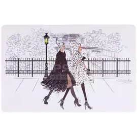 Салфетка декоративная пластиковая Рикс Королева моды 771-574, 28.5х43.5 см