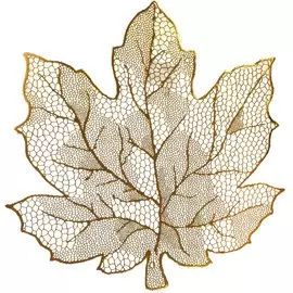 Салфетка декоративная полимер, 38х40 см, Лист, Y4-5451