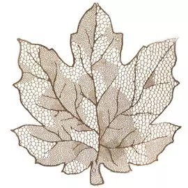 Салфетка декоративная полимер, 38х40 см, Лист, Y4-5452