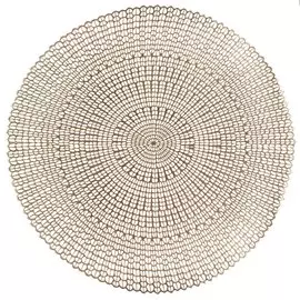 Салфетка декоративная полимер, 40х40 см, круглая, Y4-5457