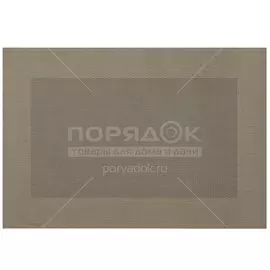 Салфетка сервировочная полимер, 45х30 см, прямоугольная, коричневая, Y3-1123