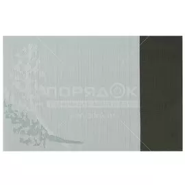 Салфетка для стола полимер, 45х30 см, прямоугольная, зеленая, Ветка, Y4-3313